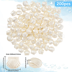 200Pcs ABS Imitation Pearl Beads&nbsp;OACR-LT0001-10