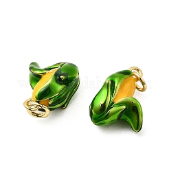 Brass Enamel Pendants&nbsp;KK-A268-26G