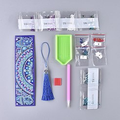 DIY Diamond Painting Stickers Kits For Bookmark Making&nbsp;DIY-R076-004