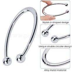 8Pcs U Shape Alloy Bikini Clips Buckles&nbsp;FIND-GF0009-42P