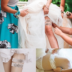1 Set Lace Elastic Bridal Garters&nbsp;OCOR-GF0001-41