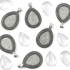 DIY Teardrop Pendant Making Kits&nbsp;DIY-FS0009-39