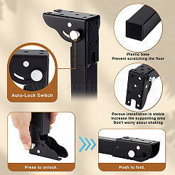 8 Bags 2 Styles Carbon Steel Foldable Table Legs&nbsp;FIND-WA0001-26