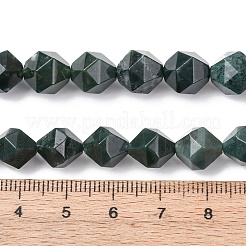 Natural Moss Agate Beads Strands&nbsp;G-F523-37-10mm