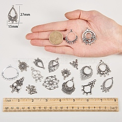 Tibetan Style Alloy Chandelier Components&nbsp;TIBE-SC0001-04AS
