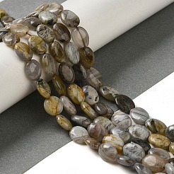 Natural Bamboo Leaf Agate Beads Strands&nbsp;G-NH0014-B01-02