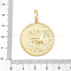 Brass Pendants&nbsp;KK-C162-025A-G