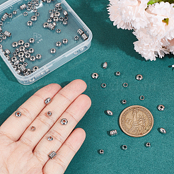 160Pcs 8 Styles Stainless Steel Spacer Beads&nbsp;STAS-UN0051-22