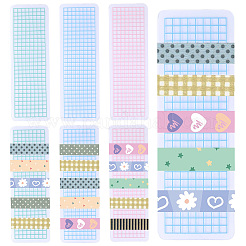 45Pcs 3 Colors Plastic Tape Sample Board&nbsp;DIY-CP0013-97