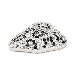 Brass Micro Pave Cubic Zirconia Pendants&nbsp;KK-L229-070P