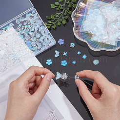 240Pcs 12 Style Electroplate Crystal Glass Bicone Beads&nbsp;GLAA-AR0001-15