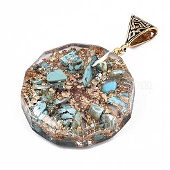 Transparent Epoxy Resin Alchemy Pendants&nbsp;RESI-T049-01
