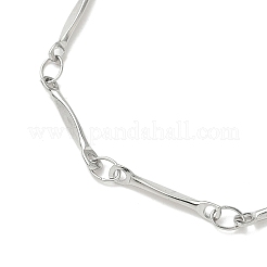 304 Stainless Steel Twisted Bar Chains Bracelet Making&nbsp;AJEW-JB01352