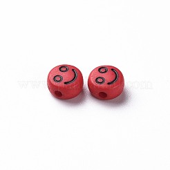 Opaque FireBrick Acrylic Beads&nbsp;MACR-N008-42-C02