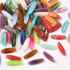 100Pcs Rice Imitation Gemstone Acrylic Beads&nbsp;OACR-SP0001-66