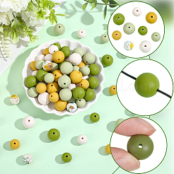 100Pcs Silicone Beads&nbsp;SIL-PA0001-39C