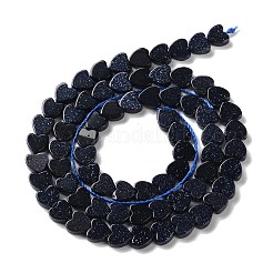 Synthetic Blue Goldstone Beads Strands&nbsp;G-M403-A50-02A