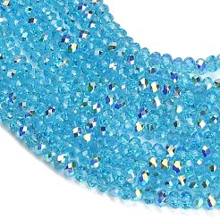 Electroplate Glass Beads Strands&nbsp;GL-CBAA615-03E