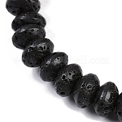 Natural Lava Rock Beaded Stretch Bracelets for Men Women&nbsp;BJEW-G727-01G