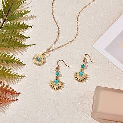 30Pcs 3 Styles Synthetic Turquoise Alloy Pendants&nbsp;FIND-SZ0002-82