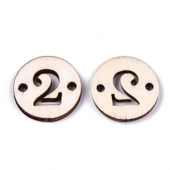 Unfinished Natural Poplar Wood Links Connectors&nbsp;WOOD-S045-138A-2