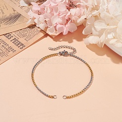 304 Stainless Steel Box Chains Bracelet Making&nbsp;AJEW-JB01113-02