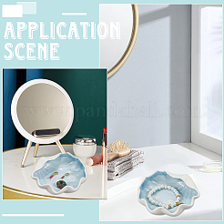 Ocean Themed Ceramic Jewelry Plate&nbsp;AJEW-WH20064-37E