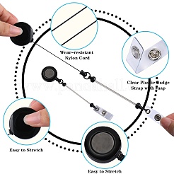 8Pcs Alloy & Plastic Beadable Badge Reels&nbsp;AJEW-SZ0002-52A