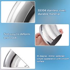 4Pcs 304 Stainless Steel Sanitary Pipe&nbsp;AJEW-GA0009-72