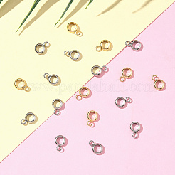 200Pcs 2 Colors 201 Stainless Steel Tube Bails&nbsp;STAS-BBC0008-24
