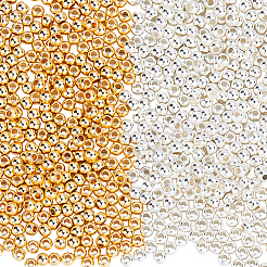 800Pcs 2 Colors Rack Plating Brass Beads&nbsp;KK-BBC0023-18