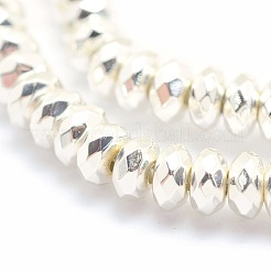 Electroplate Non-magnetic Synthetic Hematite Beads Strands&nbsp;G-L485-06B-S