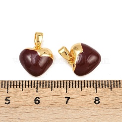 Brass Enamel Charms&nbsp;KK-H078-32G-05