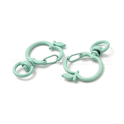 Spray Painted Alloy Swivel Lobster Claw Clasps&nbsp;X-FIND-A027-04