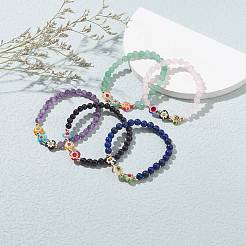 Natural Mixed Gemstone Beaded Bracelets&nbsp;BJEW-JB06474