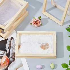 14Pcs Rectangle Wooden Paper Making&nbsp;DIY-FH0010-42
