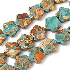 Dyed Synthetic Imperial Jasper Beads Strands&nbsp;G-D337-14mm-B03