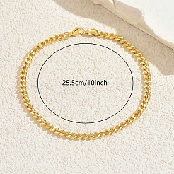 Brass Cuban Link Chain Anklets for Women&nbsp;HZ6159