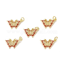 Brass Micro Pave Cubic Zirconia Pendants&nbsp;KK-E068-VB024-1