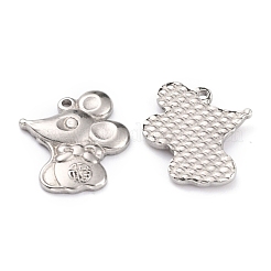 Non-Tarnish 304 Stainless Steel Pendants&nbsp;STAS-O145-39P