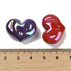 UV Plating Opaque Rainbow Iridescent Acrylic Beads&nbsp;SACR-R001-01A