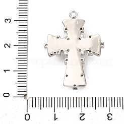 Brass Micro Pave Cubic Zirconia Pendants&nbsp;KK-F895-10P