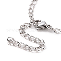 Non-Tarnish 304 Stainless Steel Curb Chain Bracelet for Men Women&nbsp;BJEW-E031-15P-02