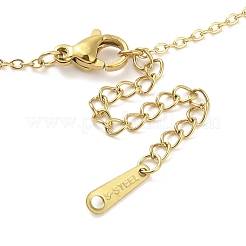 Ion Plating(IP) 304 Stainless Steel Pendant Necklaces for Women&nbsp;NJEW-B080-15G
