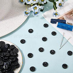 100Pcs 2-Hole Resin Buttons&nbsp;BUTT-CY0001-23B