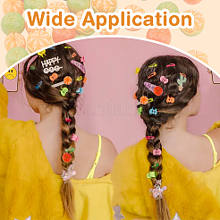 50Pcs 5 Style Mini Resin Simulation Orange&nbsp;RESI-DC0001-27