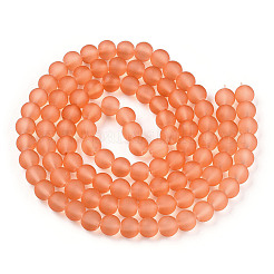 Transparent Glass Bead Strands&nbsp;GLAA-S031-6mm-33-1