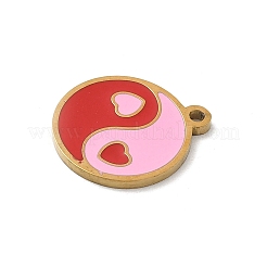 304 Stainless Steel Enamel Charms&nbsp;STAS-P388-19K-G