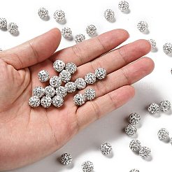 Pave Disco Ball Beads&nbsp;RB-Q195-6mm-001