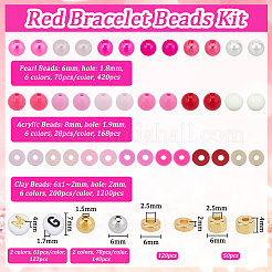 2220Pcs Handmade Polymer Clay CCB Beads Kits&nbsp;DIY-WH20001-56